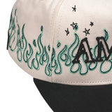 Amiri Flames Canvas Hat - Ivory