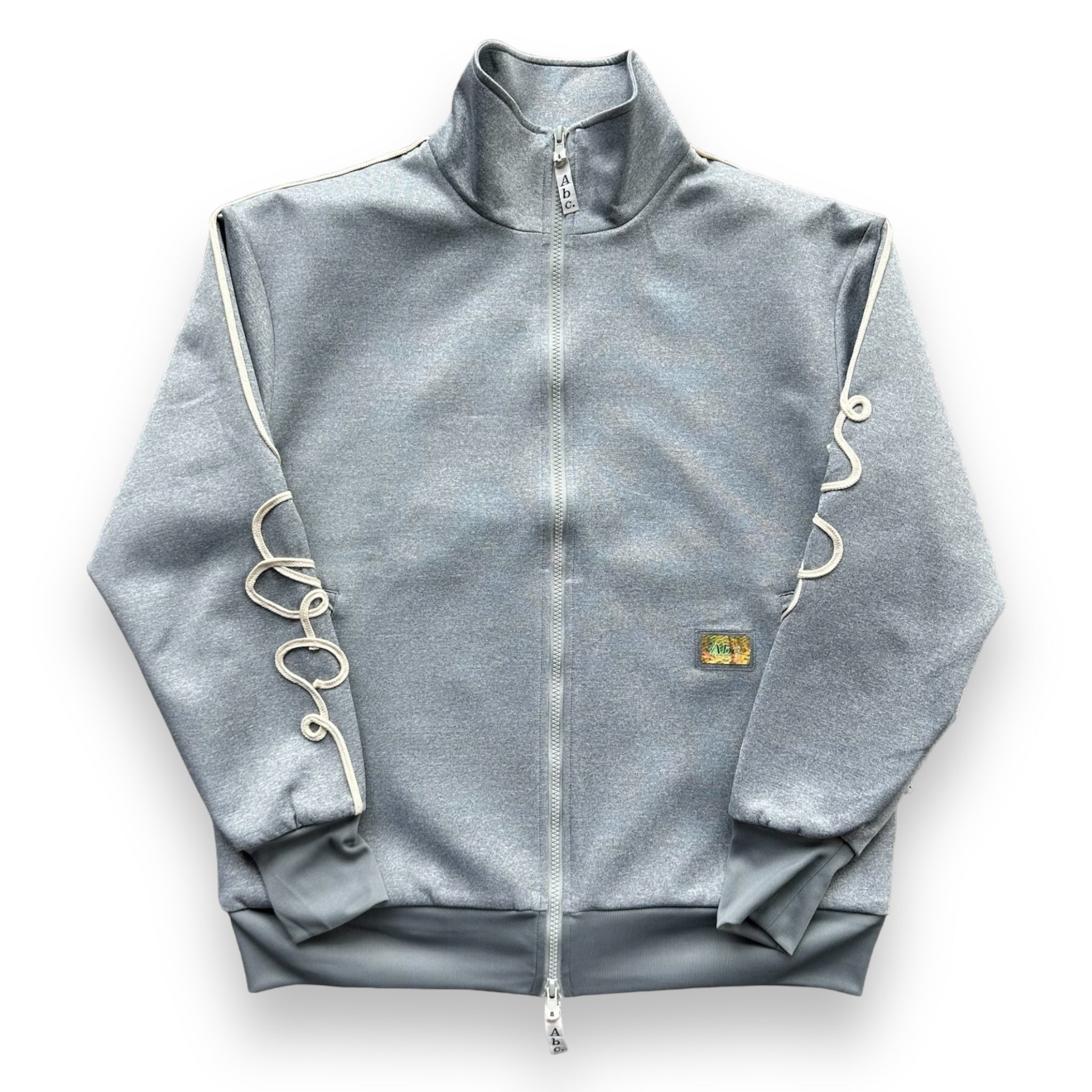 Abc. 123. Hologram Soutache Track Jacket - Heather Grey