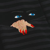 House Of Errors Knitted Peeping Rugby - Black/Grey
