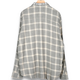 Warren Lotas Reaper Japanese Plaid Shirt - Grey/Cream