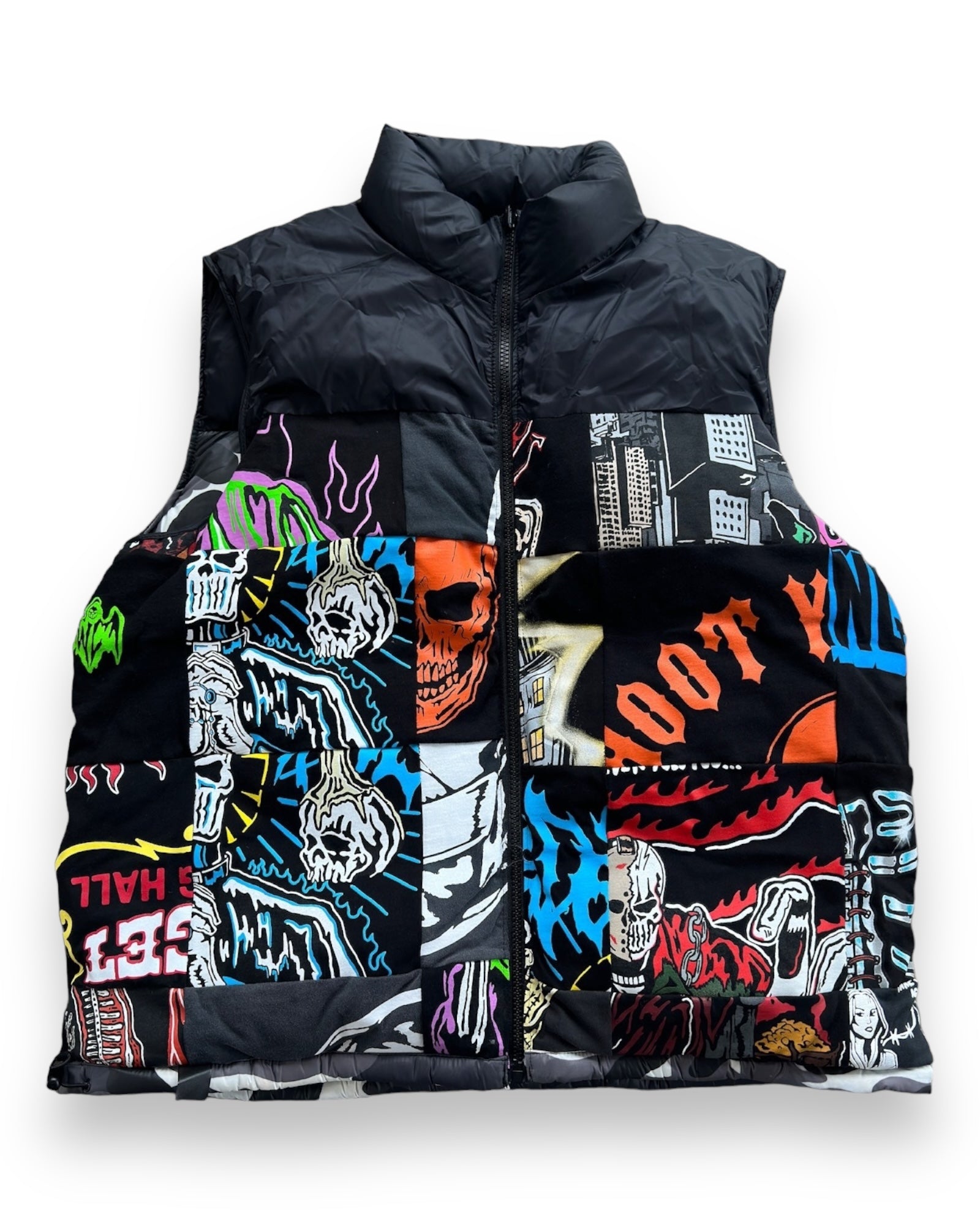 Warren Lotas Reversible Puffer Vest - Urban Camo