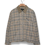 Represent Cord Zip Flannel Shirt - Mineral