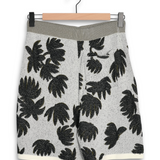 Commas Palm Jacquard Short - White