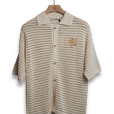 Commas Crochet Flower Polo - Cream