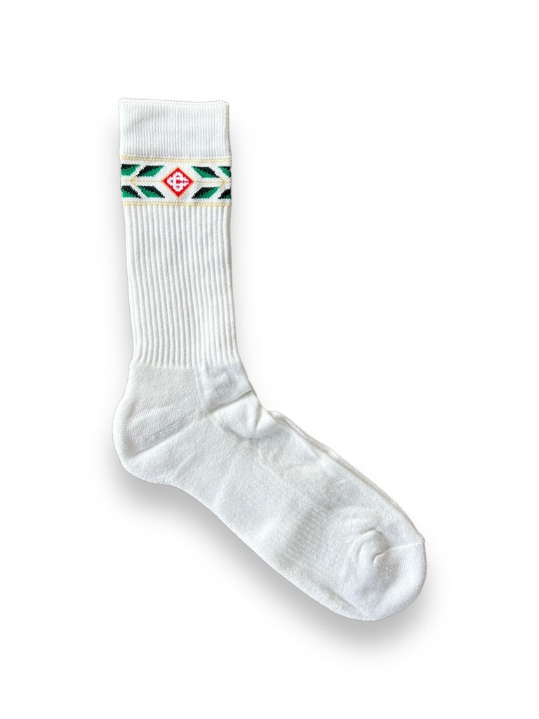 Casablanca Laurel Sock - White