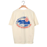 Rhude Automobile Club Tee - Vintage White/Red