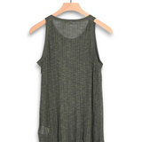 Commas Pointelle Knit Tank - Khaki