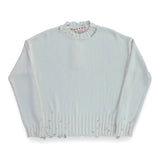 Marni Dishevelled Cotton Sweater - Lily White