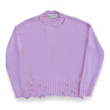 Marni Dishevelled Cotton Sweater - Pink Gummy