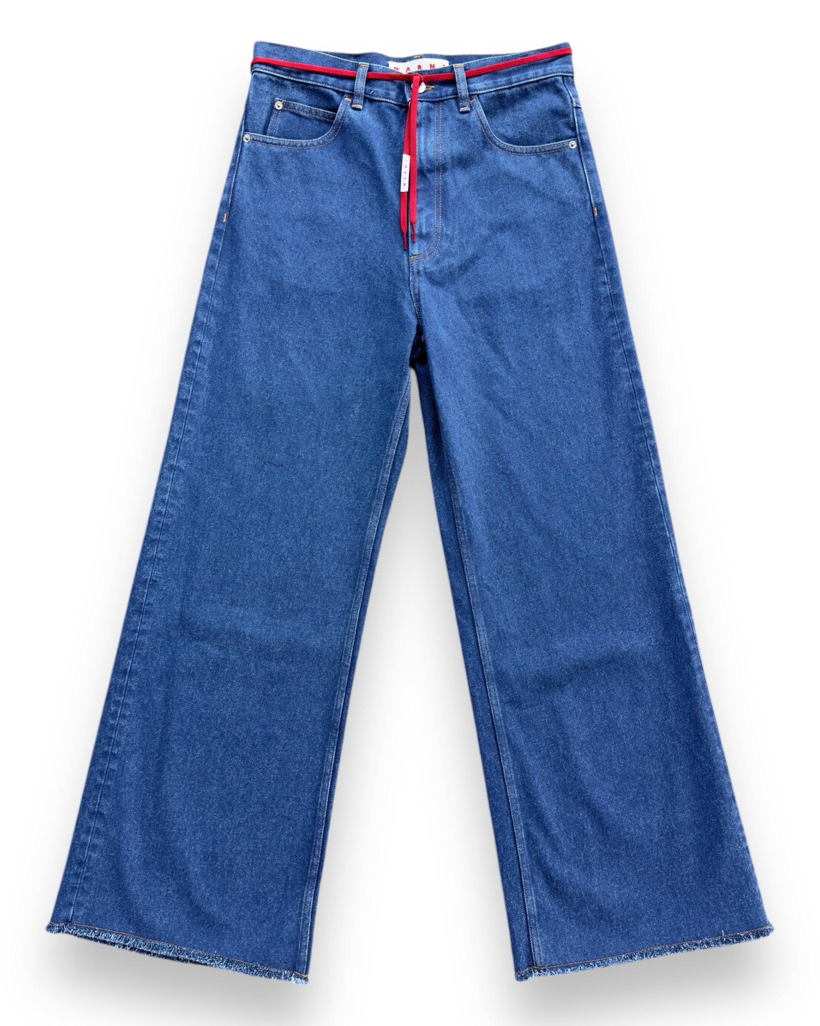 【AAKE】[UNISEX] INCISIONAL BANDING WIDE DENIM Unisex Jeans – LEWKIN