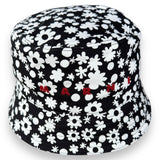 Marni Pop Fields Cotton Bucket Hat - Black/White