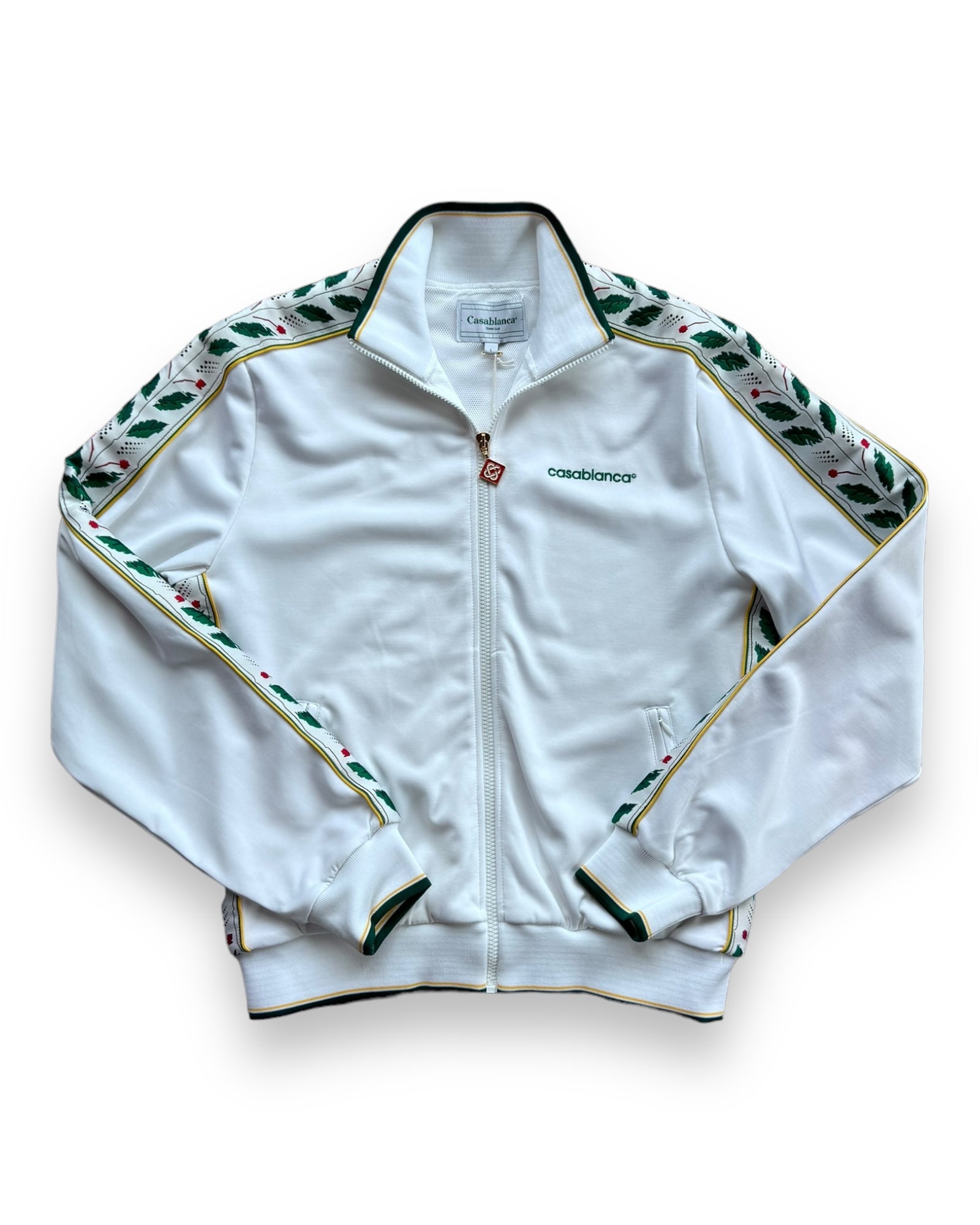 Casablanca Apres Sport Laurel Track Top - Tricot White