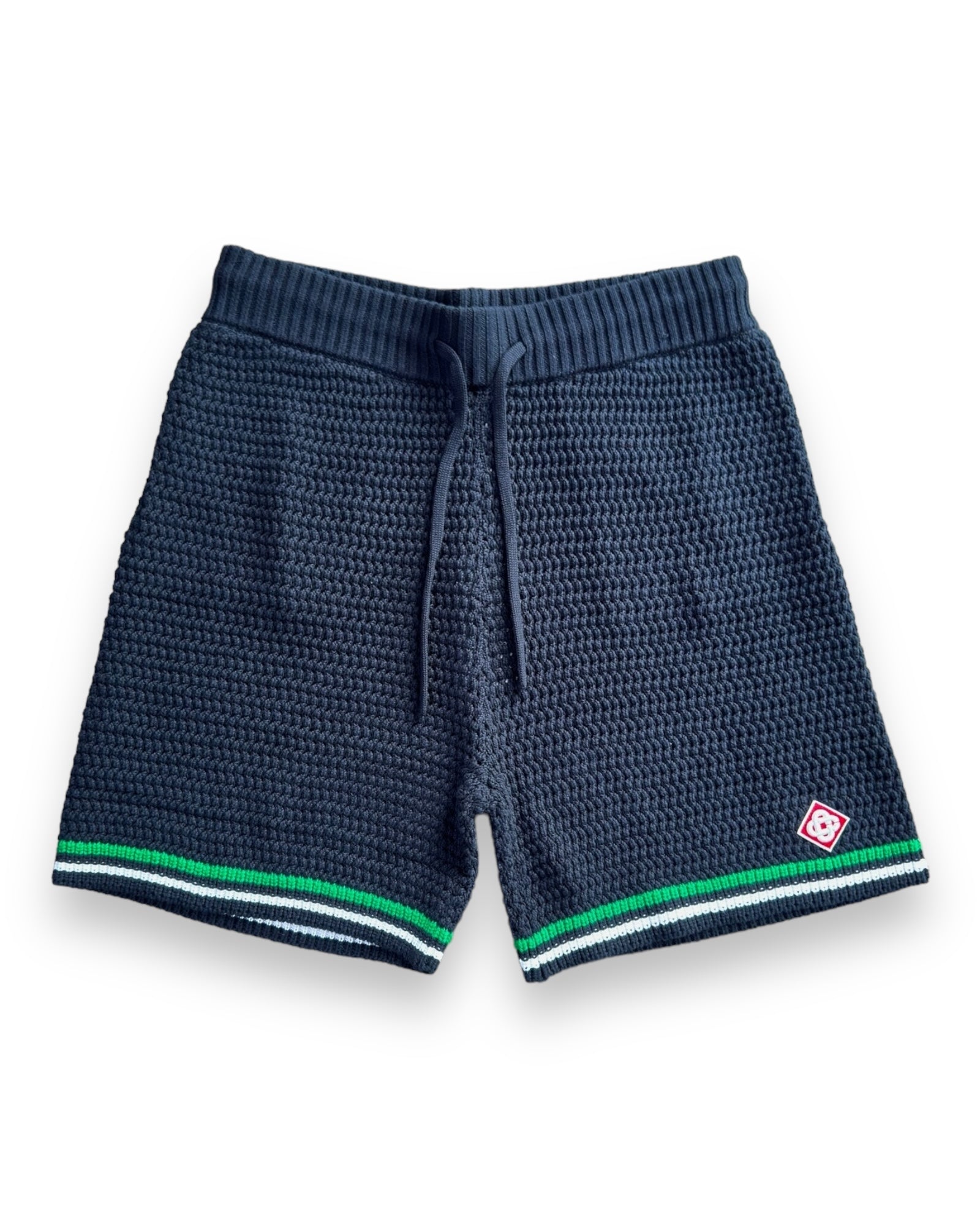 Casablanca Knit Tennis Shorts - Black