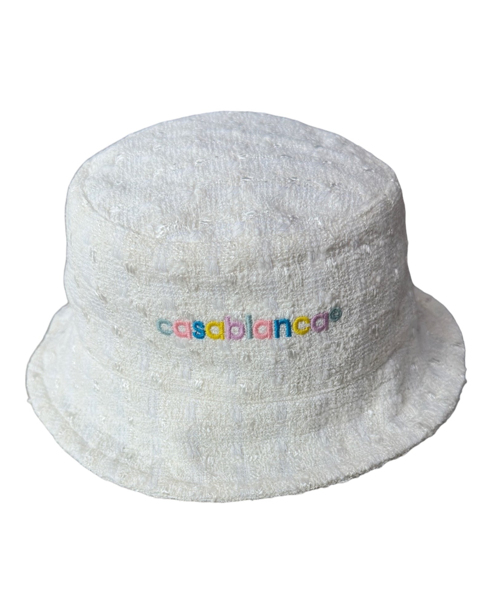 Casablanca Embroidered Bucket Hat - Off White