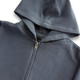 Earthling VIP Waffle Zip Hoodie - Navy