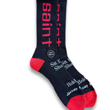 Saint Mxxxxxx Sit Down Shut Up Hold On Socks - Black