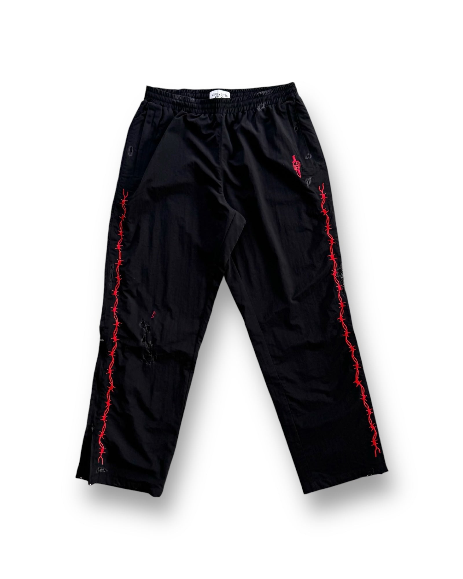 Warren Lotas Soldier Nylon Track Pants - Black