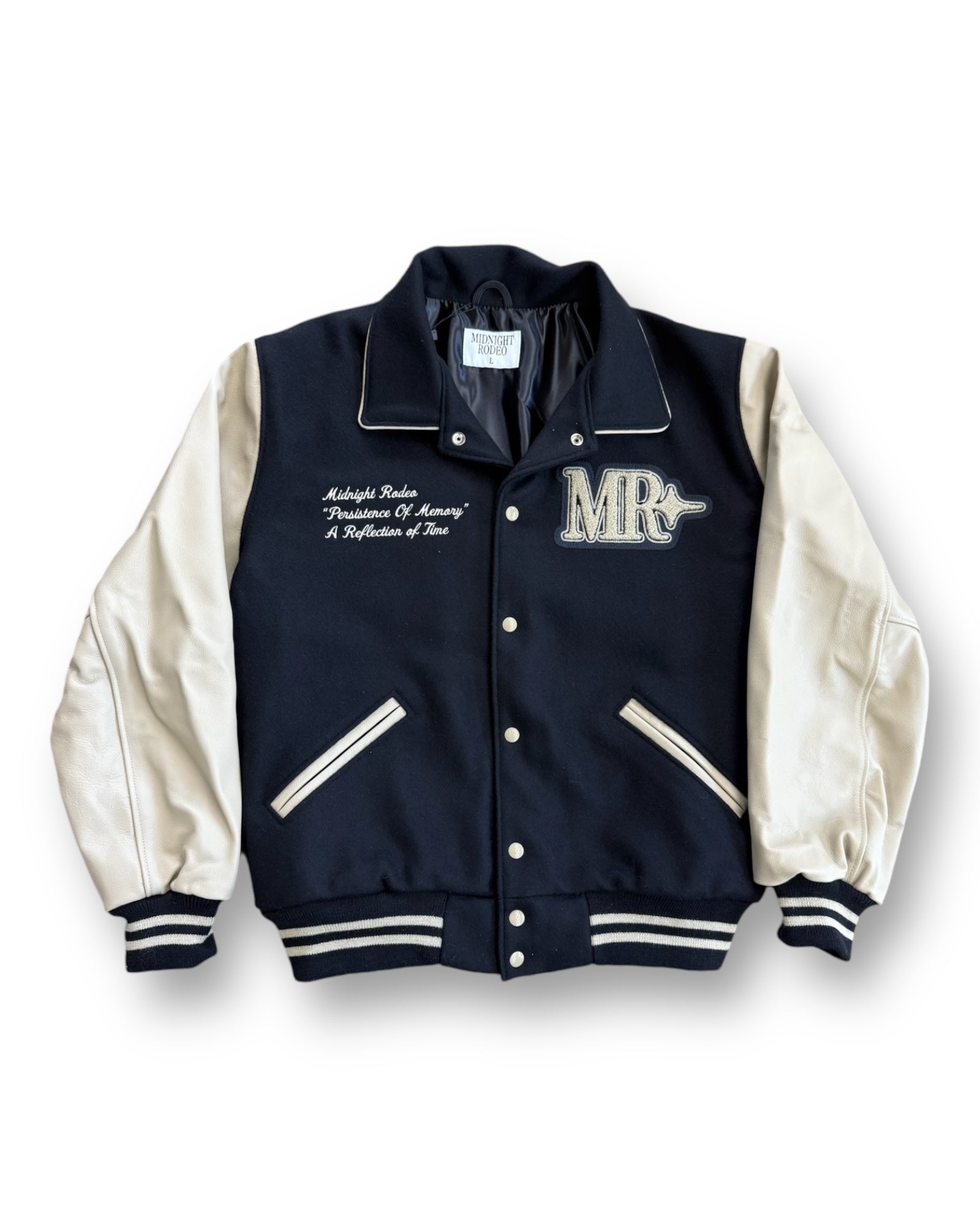 Midnight Rodeo Varsity Jacket - Black