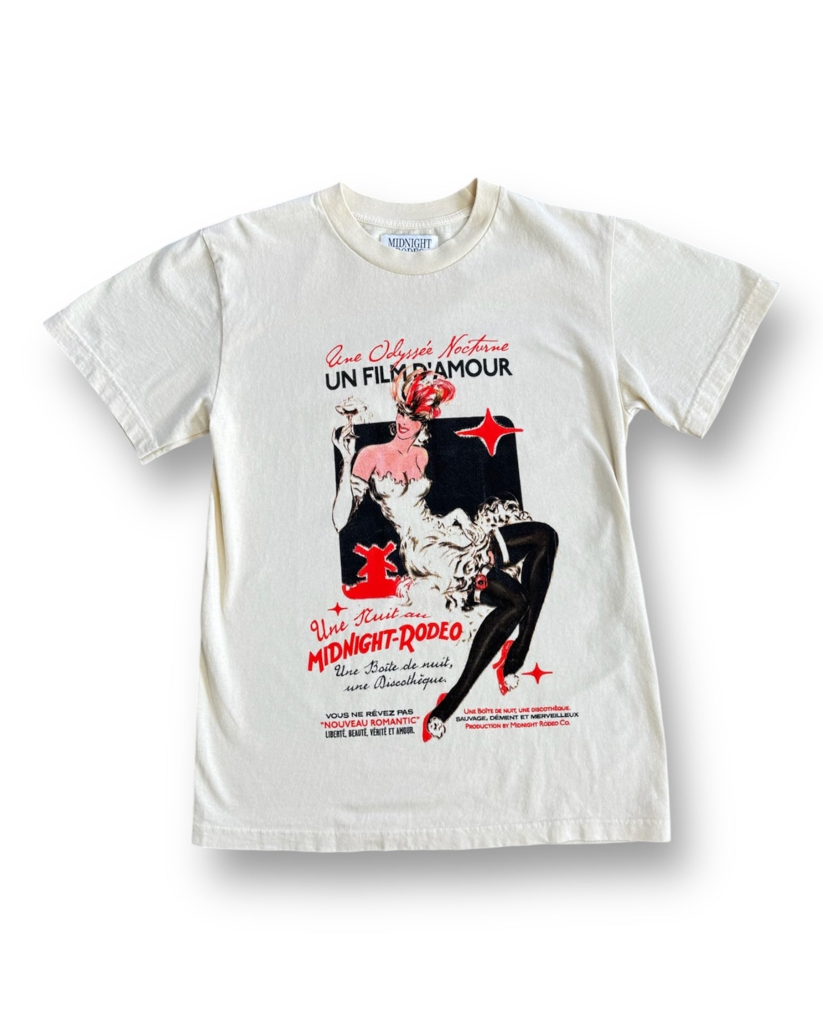 Midnight Rodeo Moulin Rouge Tee - Antique White