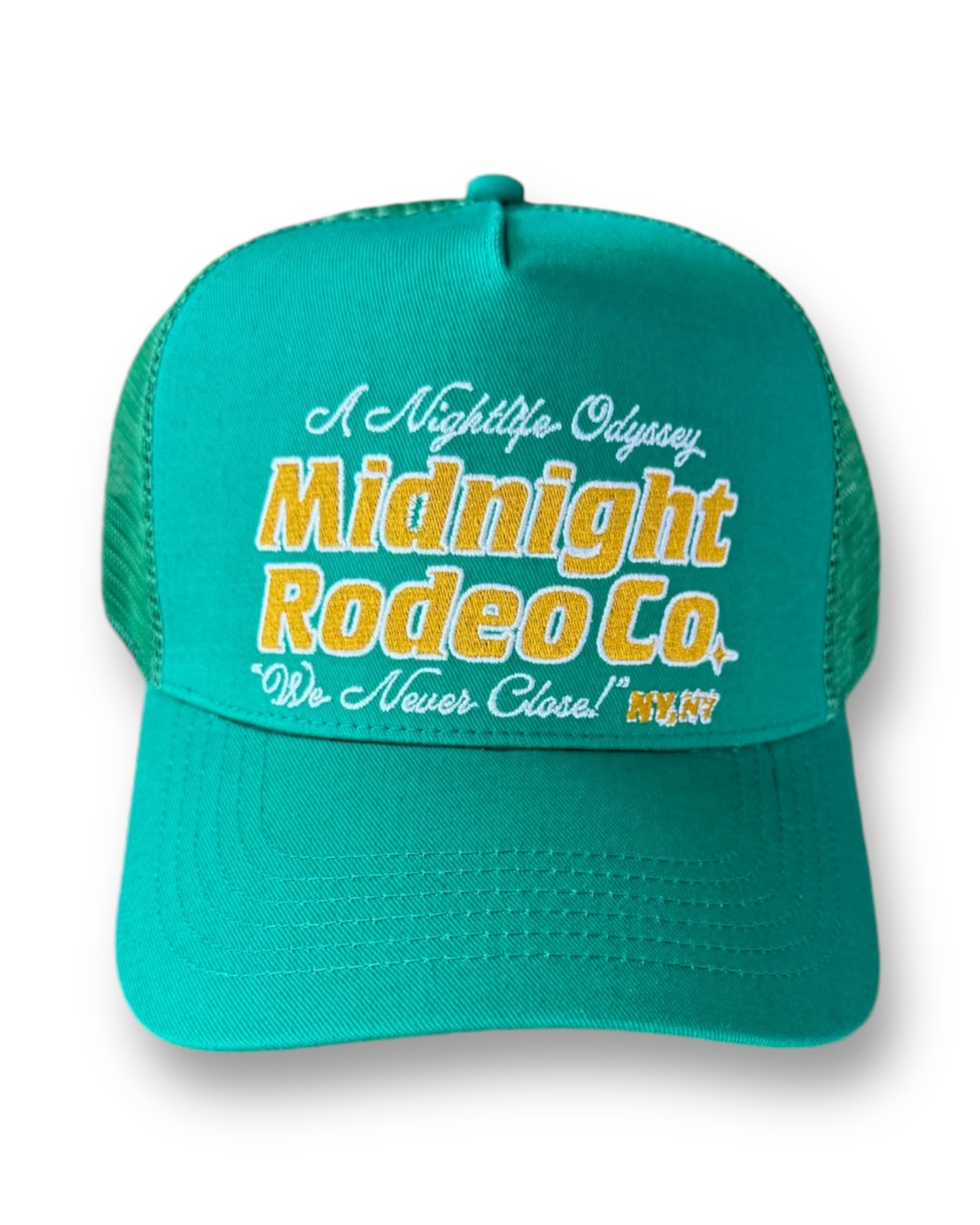 Midnight Rodeo Nightlife Odyssey Mesh Trucker - Green