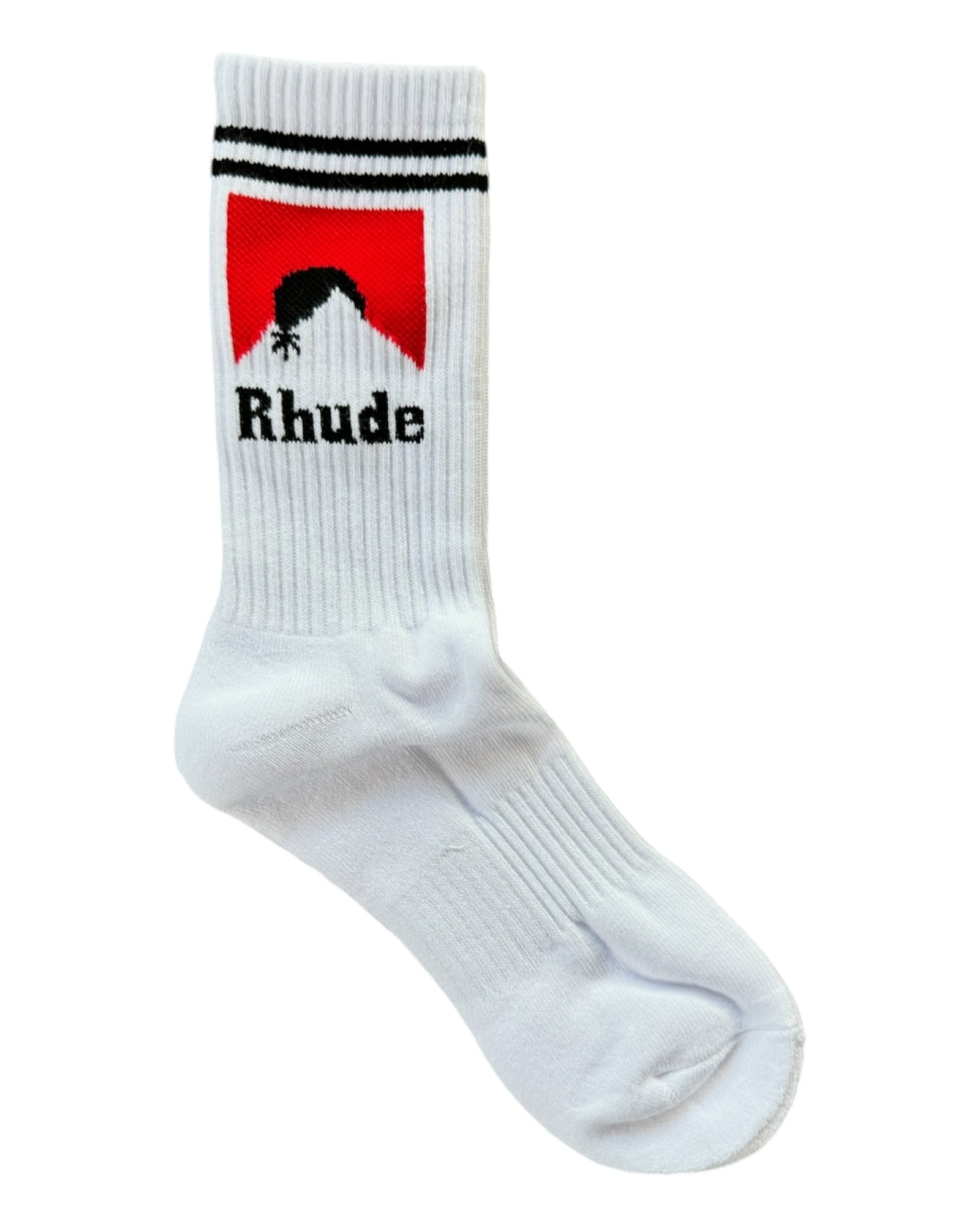 Rhude Moonlight Sock - White/Red/Black