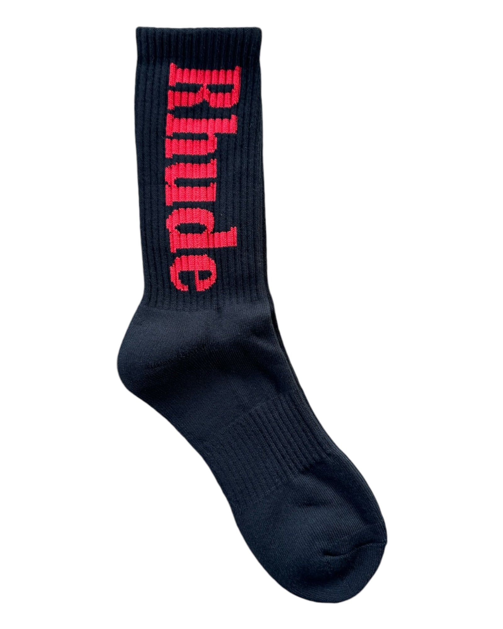 Rhude Vertical Logo Sock - Black