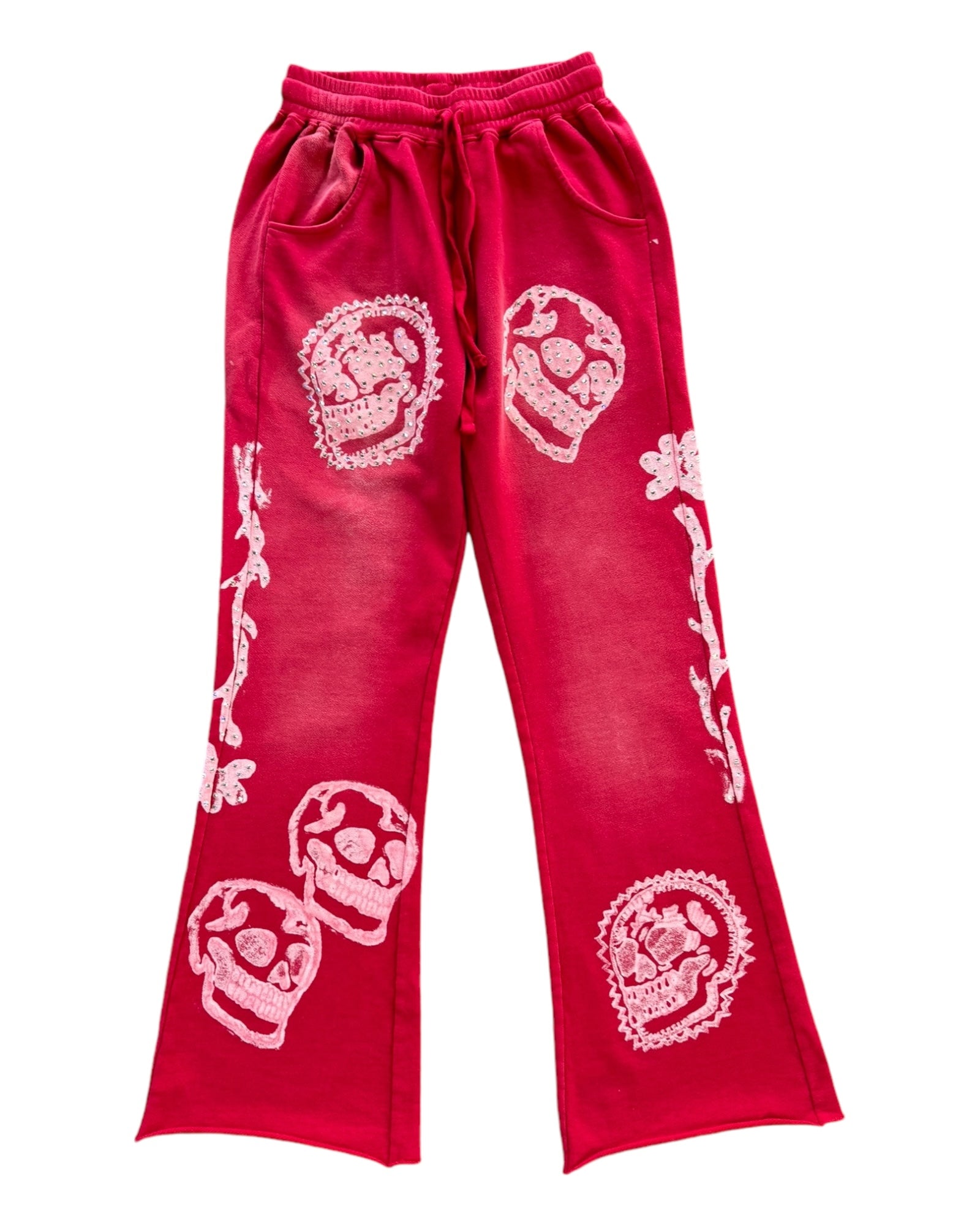 Alchemist Skulled Atelier Crystal Jogger - Arizona Poppy (Red)