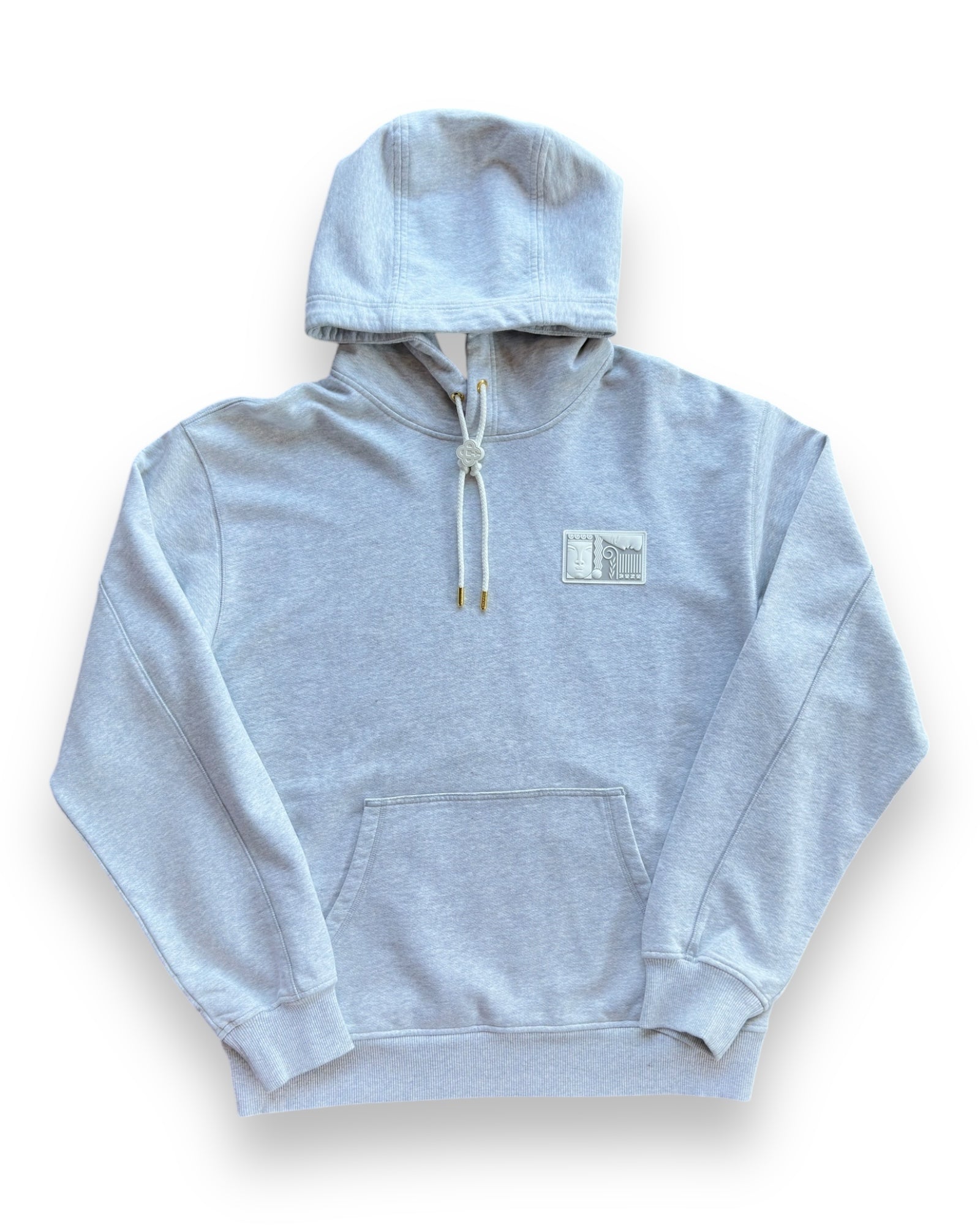 Casablanca Tennis Statues Patch Hoodie - Grey