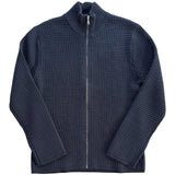 John Elliott Waffle Knit Full Zip - Black