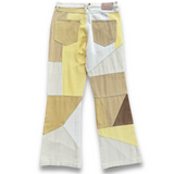 Kidsuper Geometric Patchwork Flare Pants - Yellow