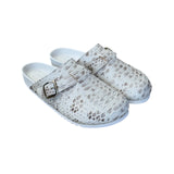 The Surgeon Luxe White/Brown Python Mule