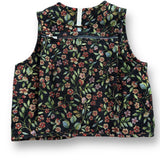 Abc. Floral Jacquard Cargo Vest - Black