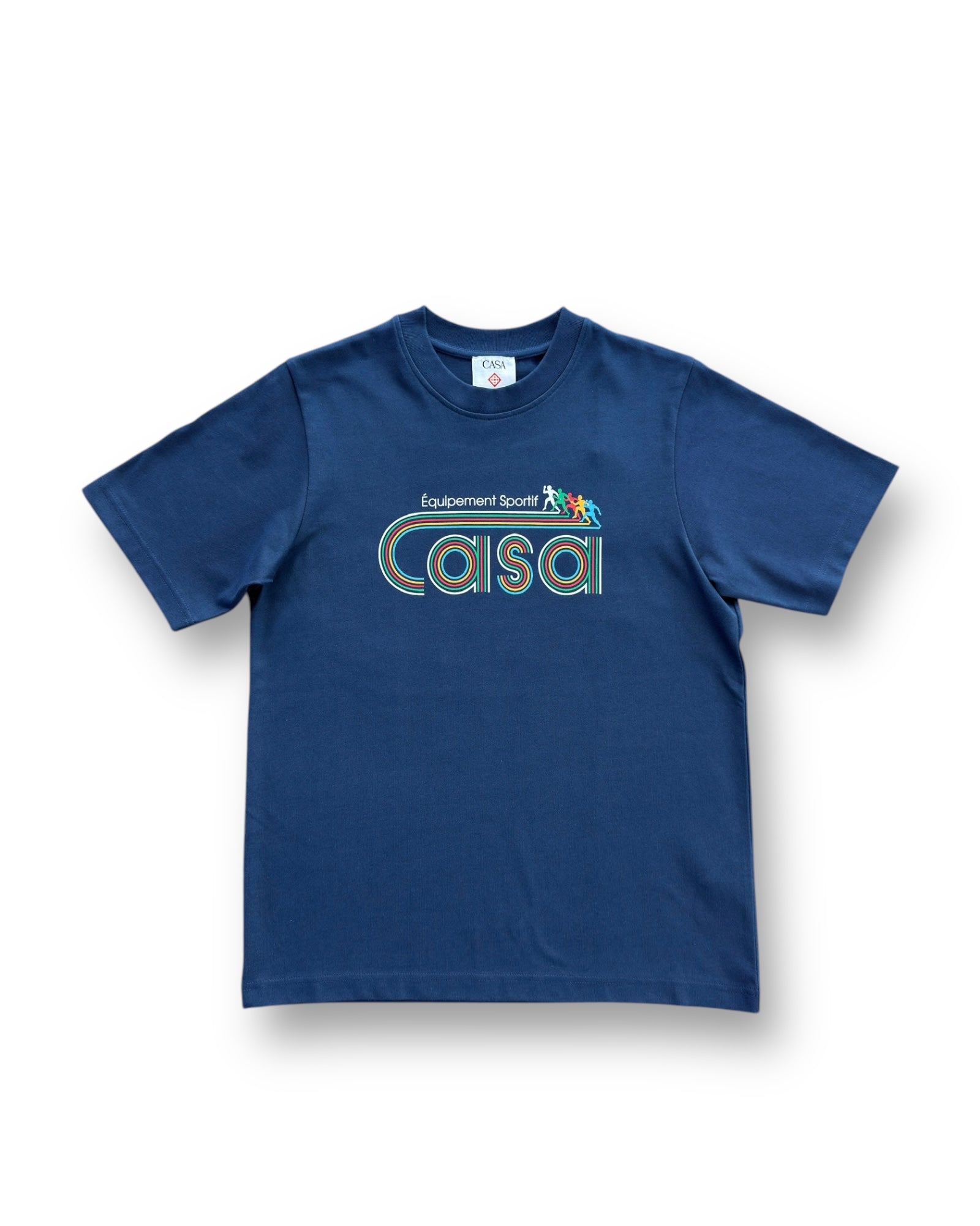 Casablanca Equipement Sportif Screen Printed T-Shirt - Navy