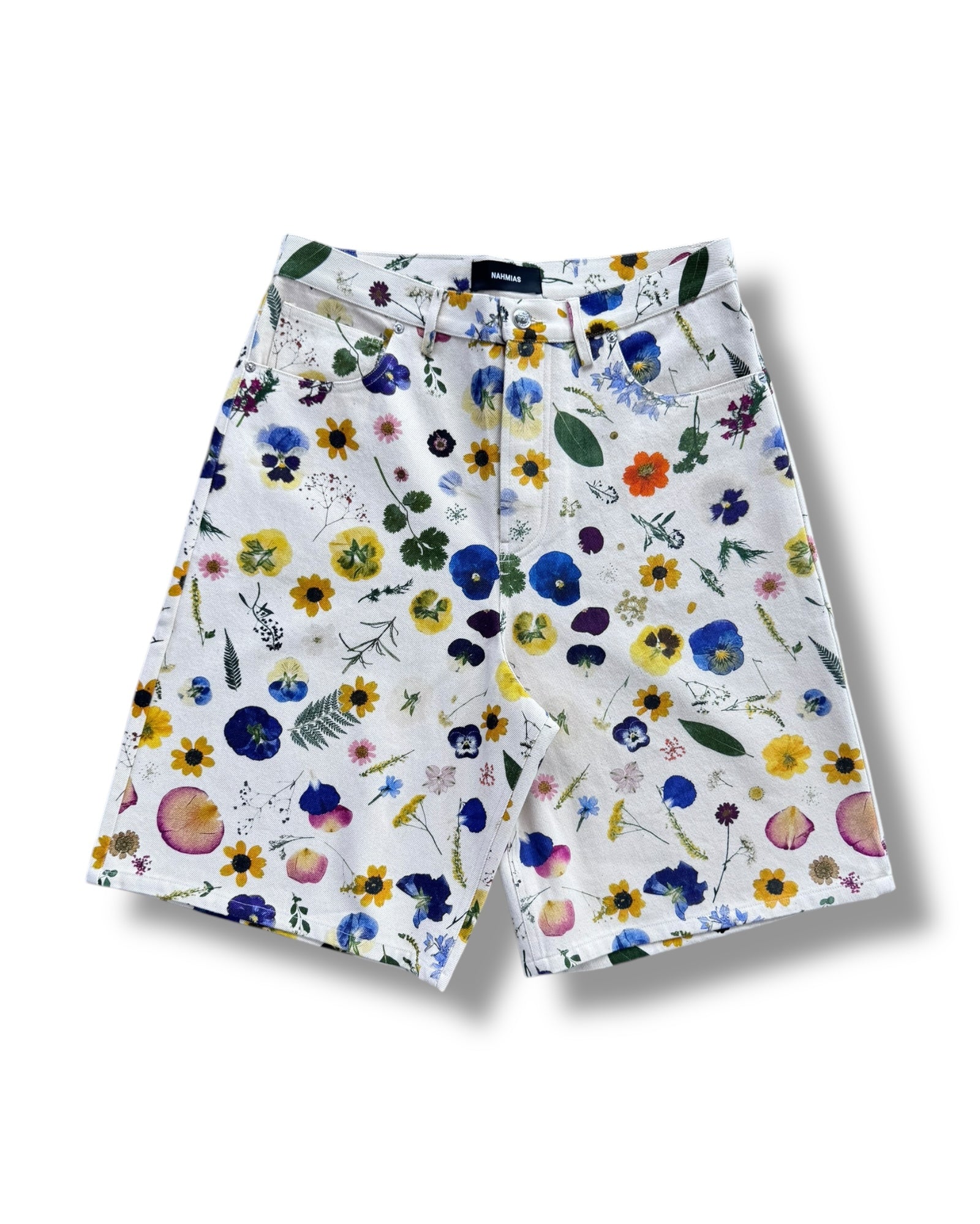 Nahmias Floral Baggy 5 Pocket Shorts - Flower Print