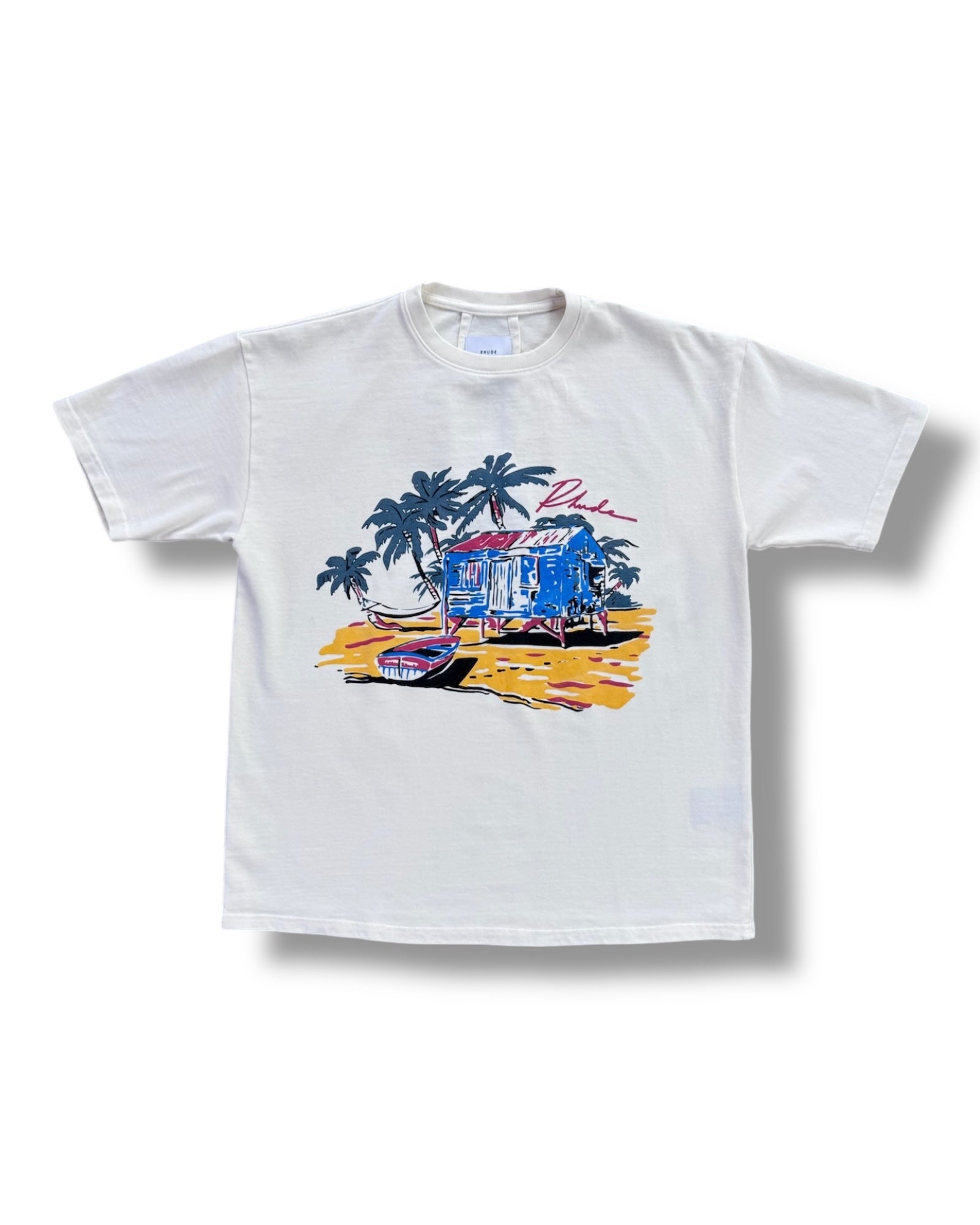 Rhude Beachside Tee - Cream