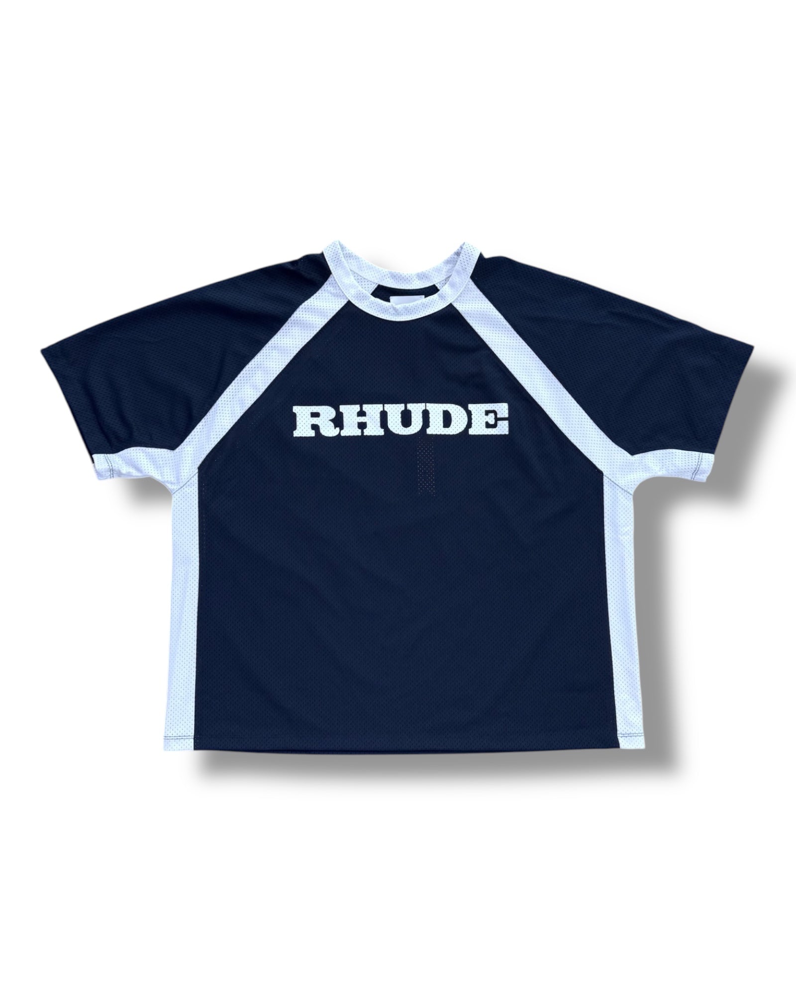 Rhude Mesh Tee - Navy