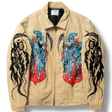 Warren Lotas Garage Printed Work Jacket