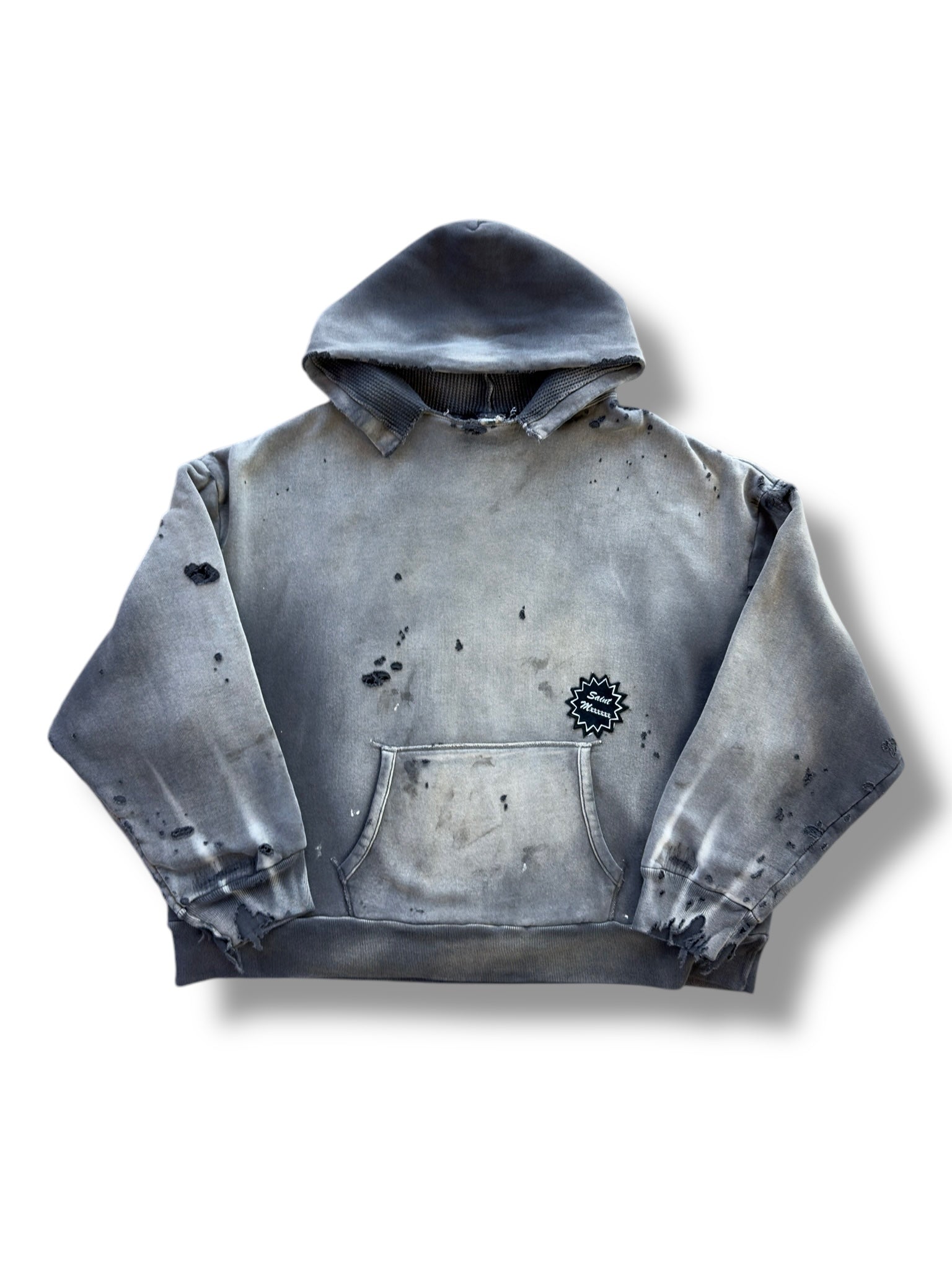 Saint Mxxxxxx Thermal Lined Hoodie - Black