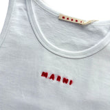 Marni Organic Tank Top - White/Red
