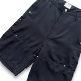Rhude Double Knee Baggy Shorts - Black
