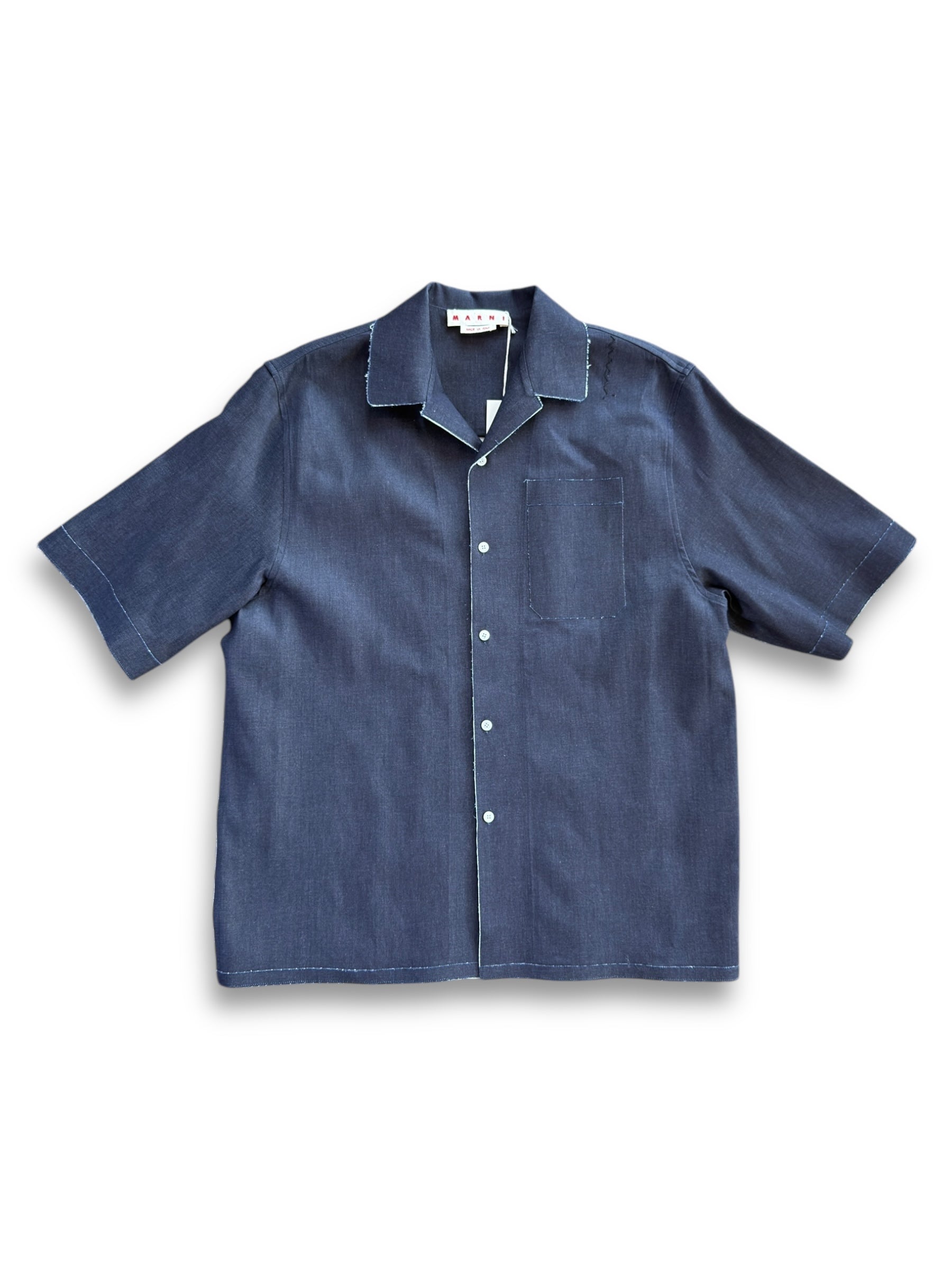 Marni Stretch Denim Shirt - Blublack