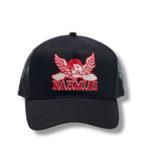 Nahmias Angel Trucker Hat - Black/Red