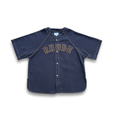 Rhude Oversized Rhude Baseball Jersey - Stone Black