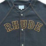 Rhude Oversized Rhude Baseball Jersey - Stone Black