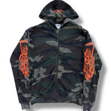 Warren Lotas Serenity Reaper Thermal Lined Zip Up - Washed Woodland Camo