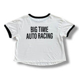 Race Service x As You Are Big Time Auto Racing Short Sleeve Ring Tee - White