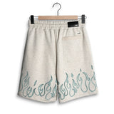 Amiri MA Quad Flames Sweatshorts - Ivory
