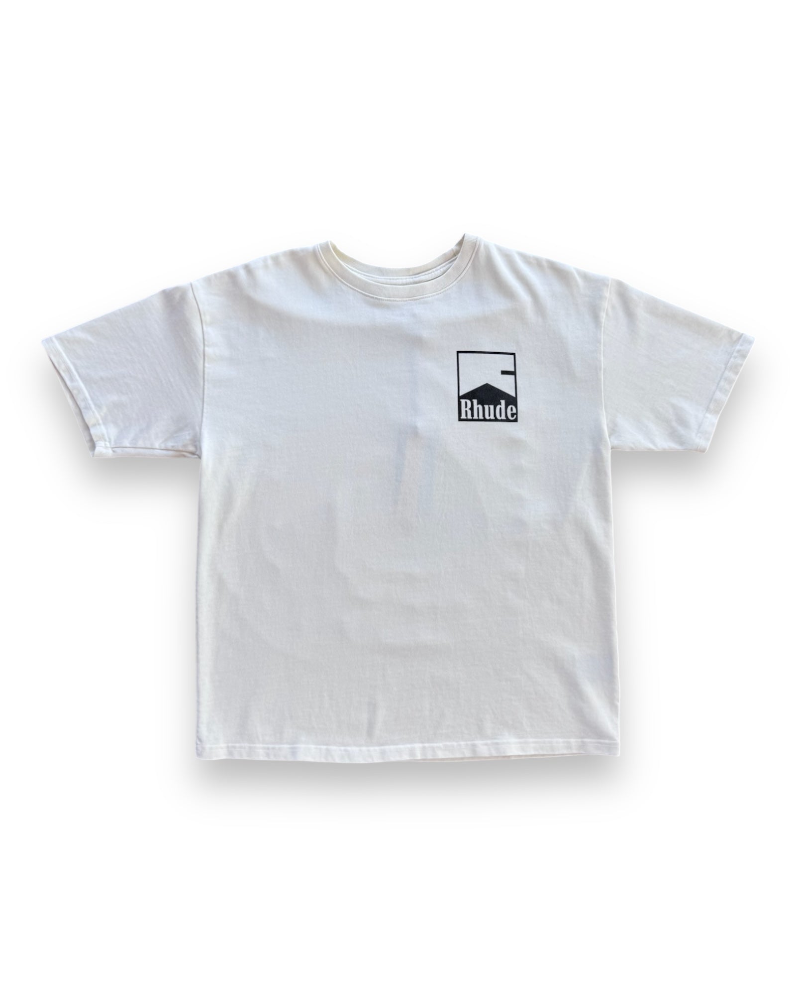 Rhude Chevron Tee - Vintage White