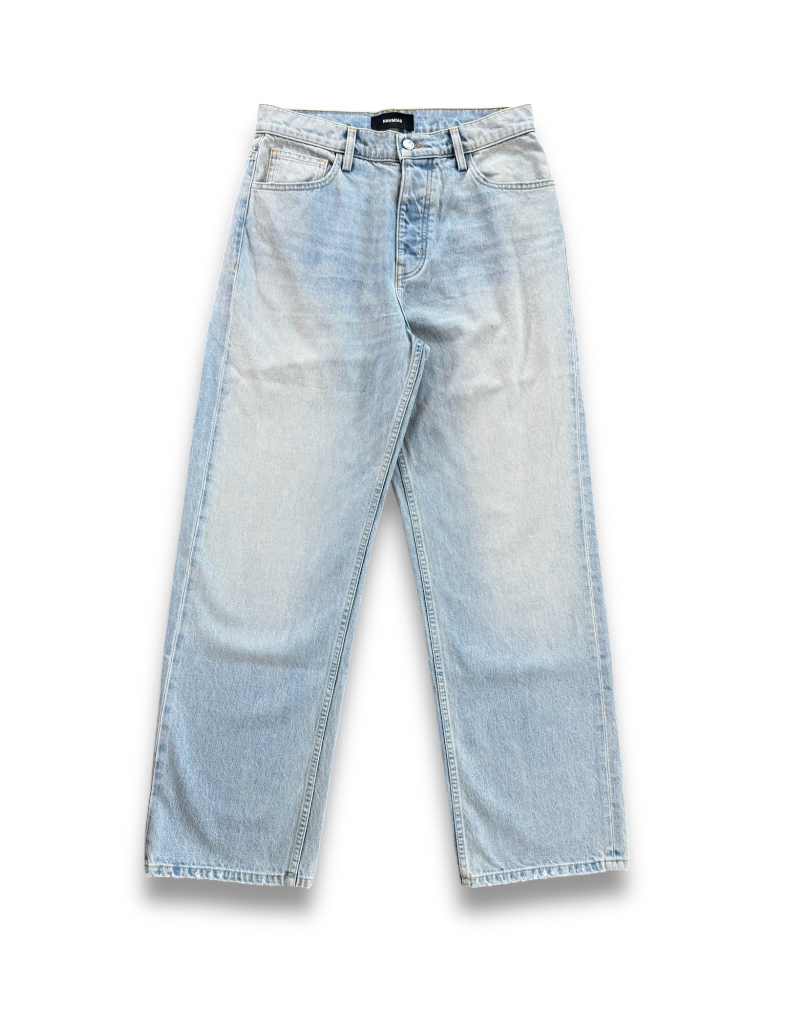 Nahmias Light Wash Baggy Jeans - Light Wash