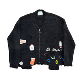 Paly D. Store Cowboy Cardigan - Black